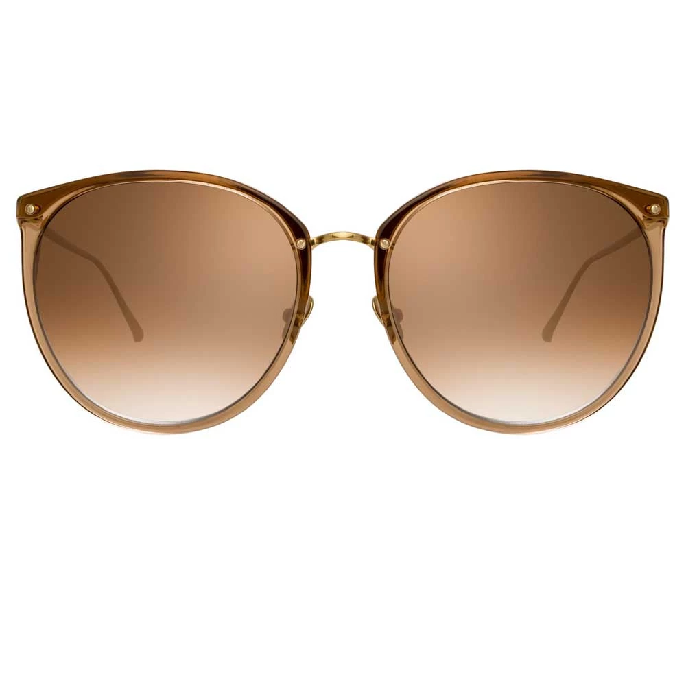 Linda Farrow Women's The Kings | Oversized Sunglasses In Brown Frame (C20) 1 Linda Farrow Women's The Kings | Oversized Sunglasses In Brown Frame (C20)