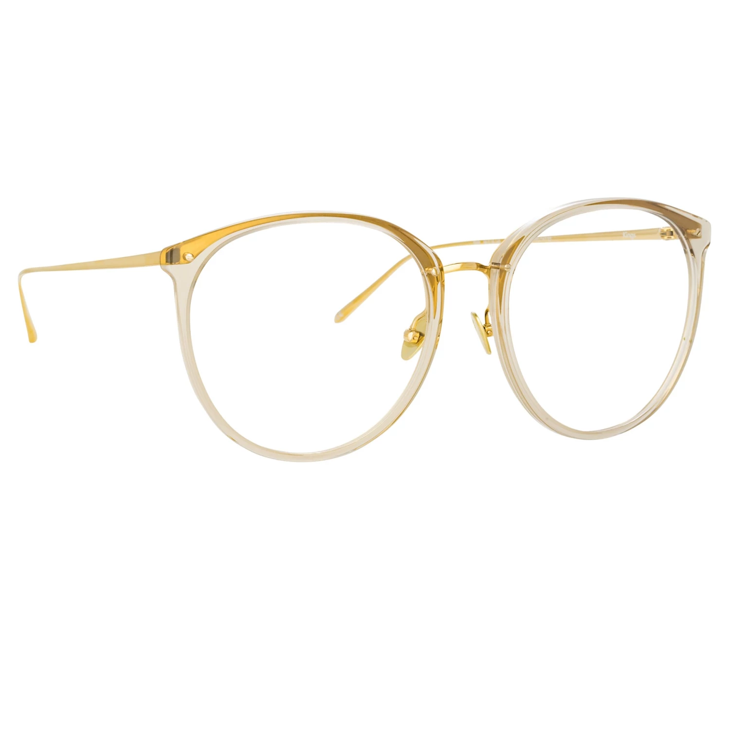 LINDA FARROW (U.K.) The LINDA FARROW Spring/Summer '22 Collection Kings Oversized Optical Frame In Truffle 2 LINDA FARROW (U.K.) The LINDA FARROW Spring/Summer '22 Collection Kings Oversized Optical Frame In Truffle