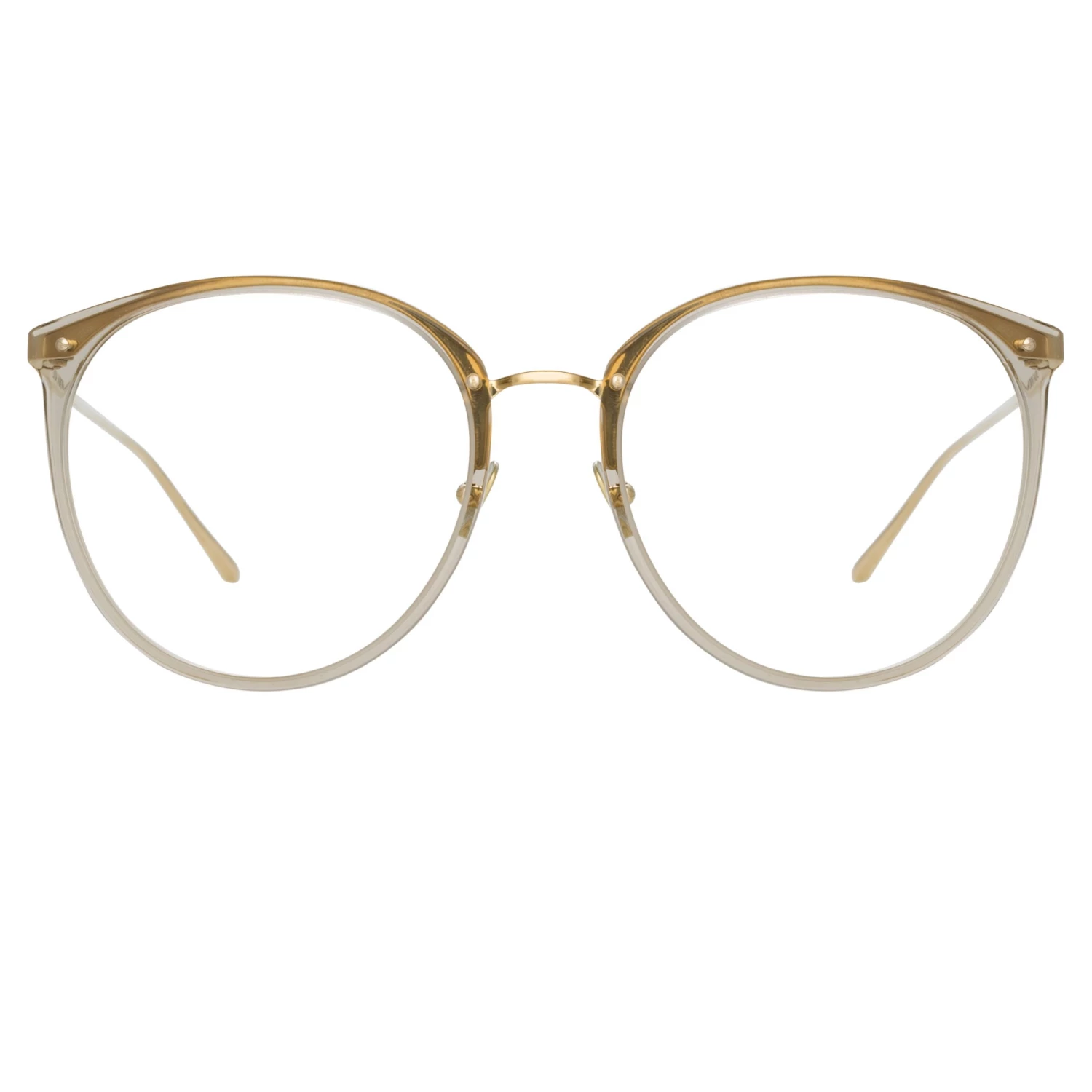 LINDA FARROW (U.K.) The LINDA FARROW Spring/Summer '22 Collection Kings Oversized Optical Frame In Truffle 1 LINDA FARROW (U.K.) The LINDA FARROW Spring/Summer '22 Collection Kings Oversized Optical Frame In Truffle