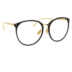 Linda Farrow The Kings | Oversized Optical Frame In Black (C7) 7 Linda Farrow The Kings | Oversized Optical Frame In Black (C7)