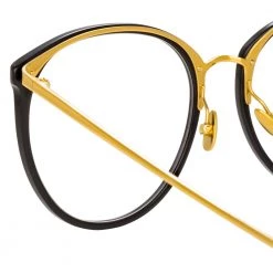 Linda Farrow The Kings | Oversized Optical Frame In Black (C7) 9 Linda Farrow The Kings | Oversized Optical Frame In Black (C7)