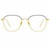 Linda Farrow The Raif | Square Optical Frame In Yellow Gold (C24) Women's