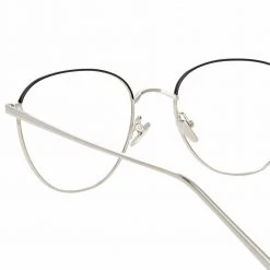 Linda Farrow The Raif | Square Optical Frame In White Gold (C25) 9 Linda Farrow The Raif | Square Optical Frame In White Gold (C25)