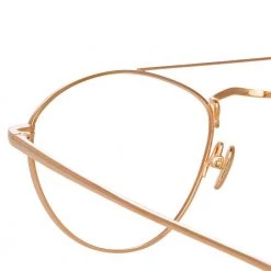 Linda Farrow Caine C1 Aviator Optical Frame