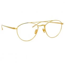 Linda Farrow Caine C8 Aviator Optical Frame