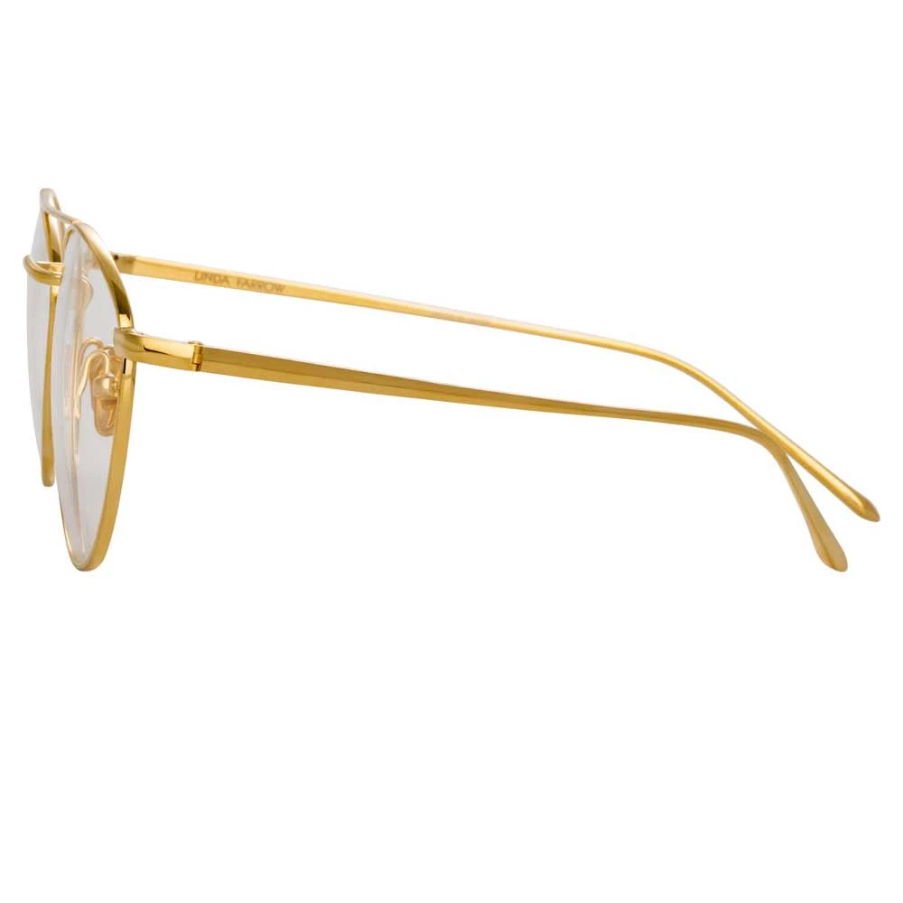 Linda Farrow Caine C8 Aviator Optical Frame 3 Linda Farrow Caine C8 Aviator Optical Frame