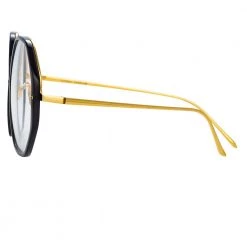 Linda Farrow The Alona | Oversized Optical Frame In Black (C10) The CORE Optical Collection 8 Linda Farrow The Alona | Oversized Optical Frame In Black (C10) The CORE Optical Collection