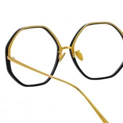 Linda Farrow The Alona | Oversized Optical Frame In Black (C10) The CORE Optical Collection 9 Linda Farrow The Alona | Oversized Optical Frame In Black (C10) The CORE Optical Collection