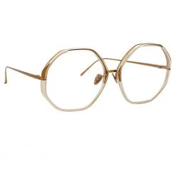 Linda Farrow The CORE Optical Collection The Alona | Oversized Optical Frame In Clear (C12) 7 Linda Farrow The CORE Optical Collection The Alona | Oversized Optical Frame In Clear (C12)