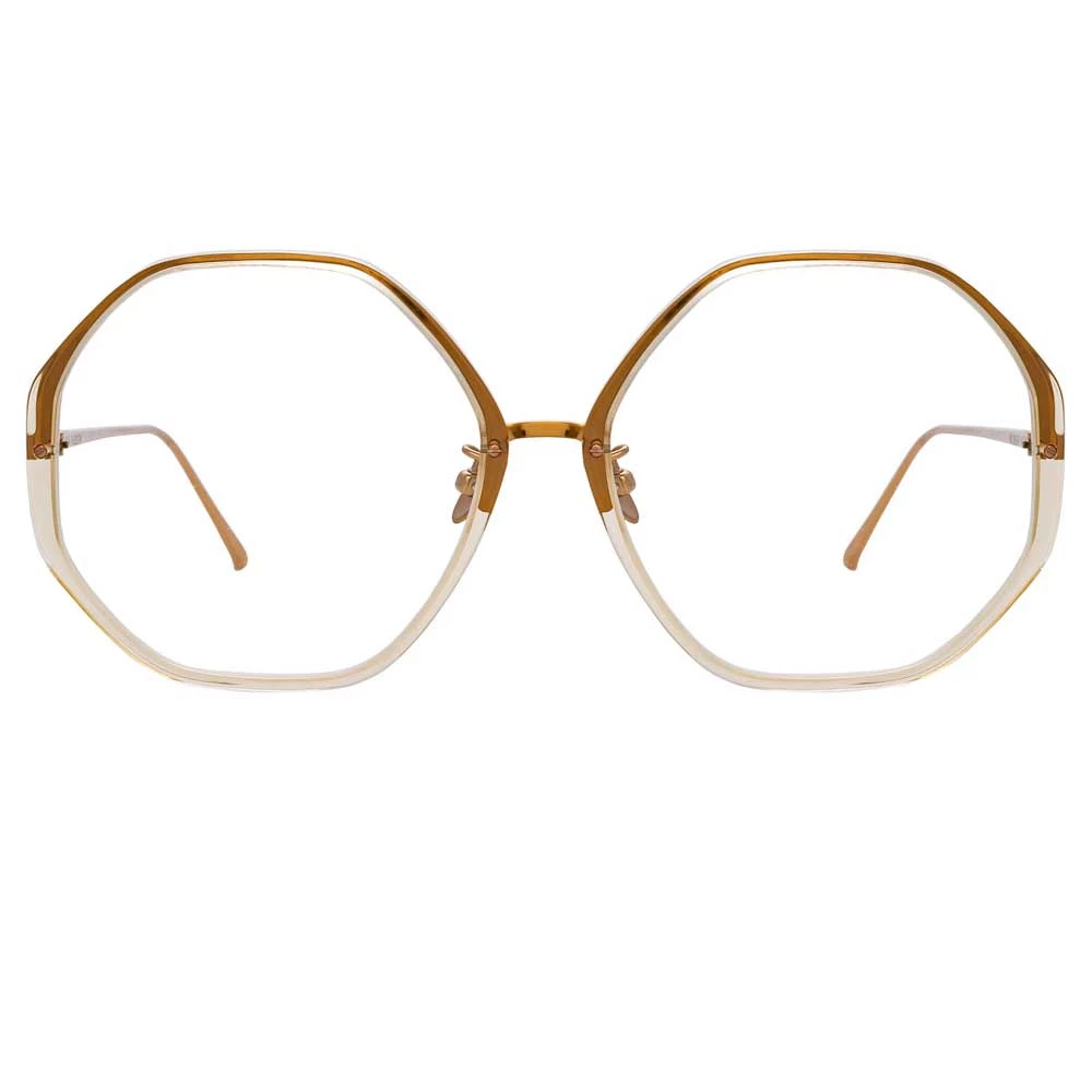 Linda Farrow The CORE Optical Collection The Alona | Oversized Optical Frame In Clear (C12) 1 Linda Farrow The CORE Optical Collection The Alona | Oversized Optical Frame In Clear (C12)