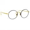 LINDA FARROW UK The Adams | Optical Frame In Black And Yellow Gold (C1) Women's
