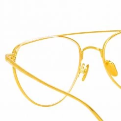 Linda Farrow Auguste C1 Aviator Optical Frame