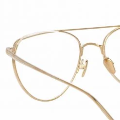 Linda Farrow Auguste C2 Aviator Optical Frame 7 Linda Farrow Auguste C2 Aviator Optical Frame
