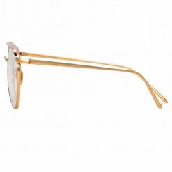 Linda Farrow Auguste C3 Aviator Optical Frame