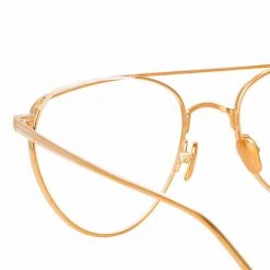 Linda Farrow Auguste C3 Aviator Optical Frame
