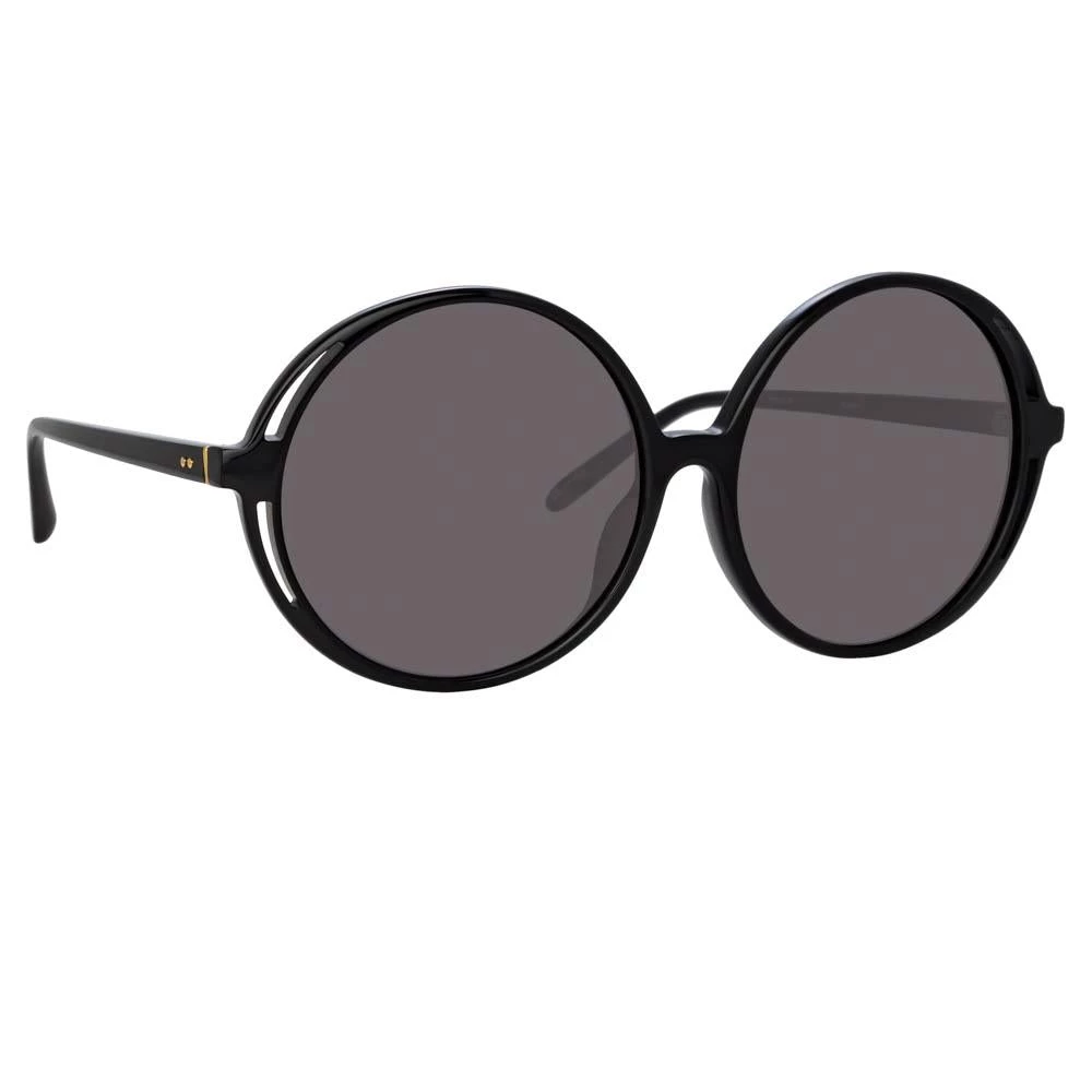 Linda Farrow Bianca Round Sunglasses In Black Women's 3 Linda Farrow Bianca Round Sunglasses In Black Women's