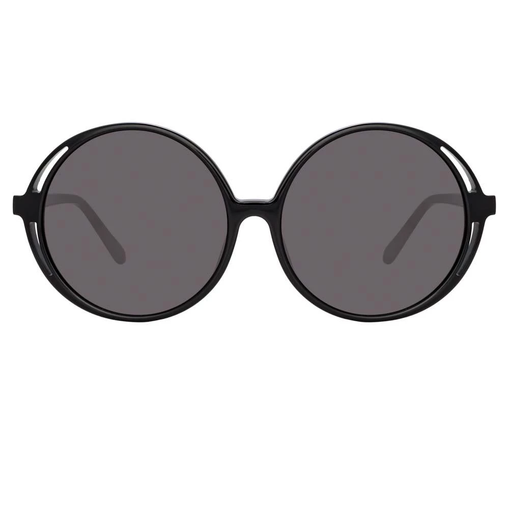 Linda Farrow Bianca Round Sunglasses In Black Women's 1 Linda Farrow Bianca Round Sunglasses In Black Women's