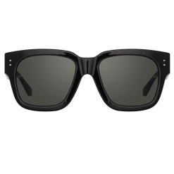 Linda Farrow The Amber | D-Frame Sunglasses In Black (C1) Women's