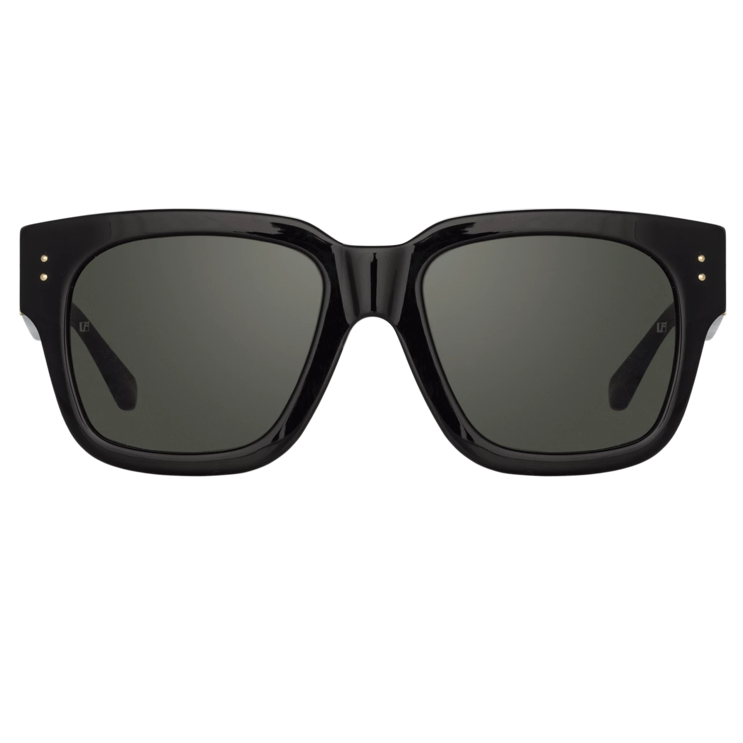 Linda Farrow The Amber | D-Frame Sunglasses In Black (C1) Women's 1 Linda Farrow The Amber | D-Frame Sunglasses In Black (C1) Women's