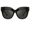 Linda Farrow Women's The Dunaway | Oversized Sunglasses In Black Frame (C1)