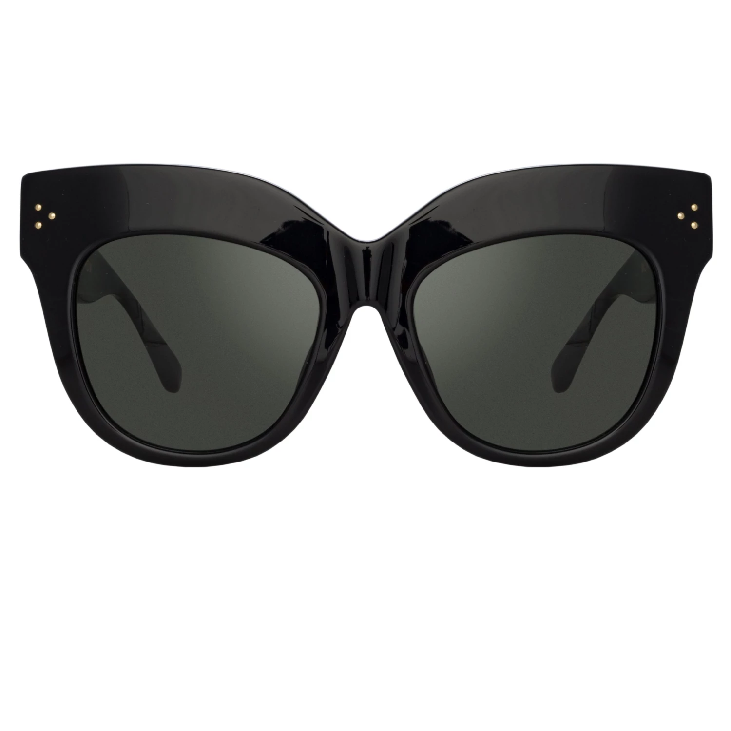 Linda Farrow Women's The Dunaway | Oversized Sunglasses In Black Frame (C1) 1 Linda Farrow Women's The Dunaway | Oversized Sunglasses In Black Frame (C1)