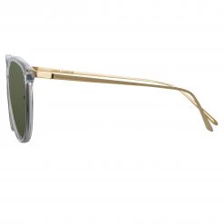 Linda Farrow Women's Calthorpe Oval Sunglasses In Clear