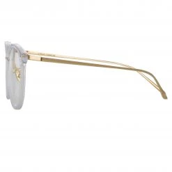 Linda Farrow Calthorpe Oval Optical Frame In Clear