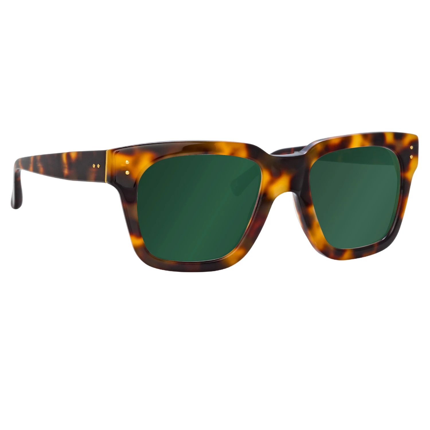 Linda Farrow The Max | D-Frame Sunglasses In Green / Tortoiseshell Frame (C95) Women's 1 Linda Farrow The Max | D-Frame Sunglasses In Green / Tortoiseshell Frame (C95) Women's