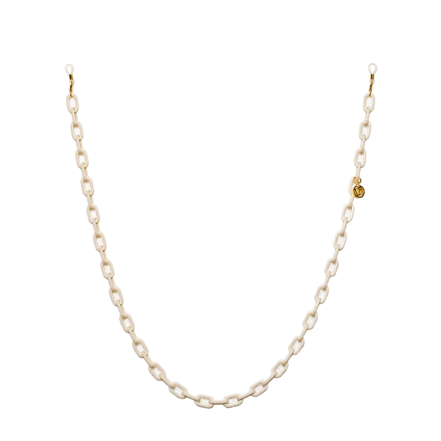 LINDA FARROW (U.K.) The LINDA FARROW Spring/Summer '22 Collection Cream Small Square Acetate Chain 1 LINDA FARROW (U.K.) The LINDA FARROW Spring/Summer '22 Collection Cream Small Square Acetate Chain