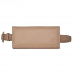 LINDA FARROW UK Taupe Leather Sunglasses Case