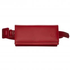 LINDA FARROW UK Accessories Red Leather Sunglasses Case