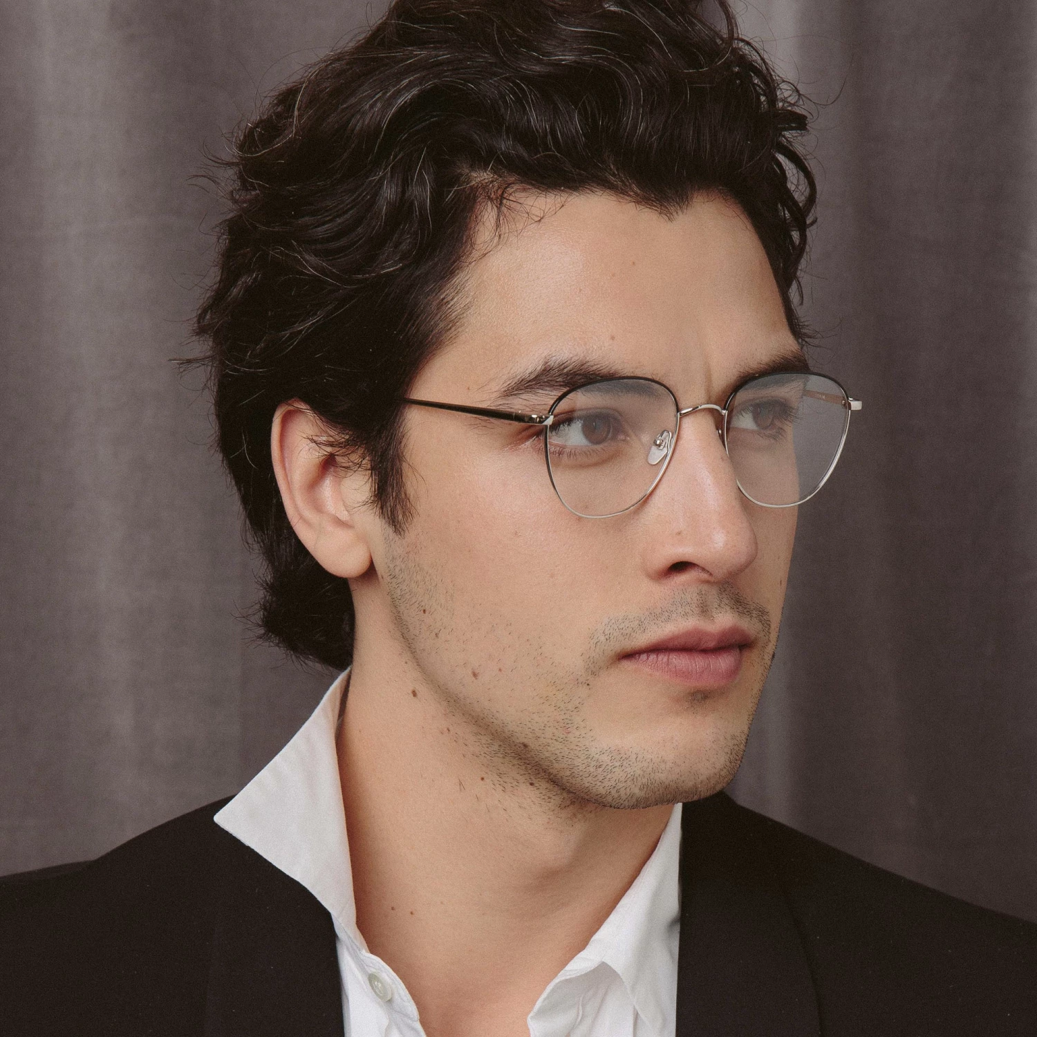 Linda Farrow The Raif | Square Optical Frame In White Gold (C25) 2 Linda Farrow The Raif | Square Optical Frame In White Gold (C25)