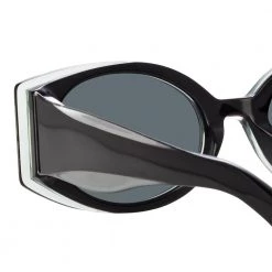 Women's Matthew Williamson Bluebell Cat Eye Sunglasses In Black