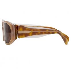 Matthew Williamson Bluebell Cat Eye Sunglasses In Tortoiseshell Women's 7 Matthew Williamson Bluebell Cat Eye Sunglasses In Tortoiseshell Women's