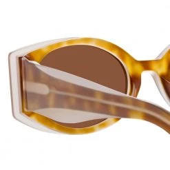 Matthew Williamson Bluebell Cat Eye Sunglasses In Tortoiseshell Women's 8 Matthew Williamson Bluebell Cat Eye Sunglasses In Tortoiseshell Women's
