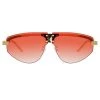 Matthew Williamson Hyacinth Aviator Sunglasses In Light Gold Tone