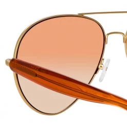 Matthew Williamson Primrose Aviator Sunglasses In Orange