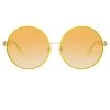 Matthew Williamson Posy Round Sunglasses In Yellow