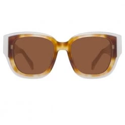 Matthew Williamson Senna D-Frame Sunglasses In Tortoiseshell Women's