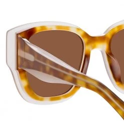Matthew Williamson Senna D-Frame Sunglasses In Tortoiseshell Women's