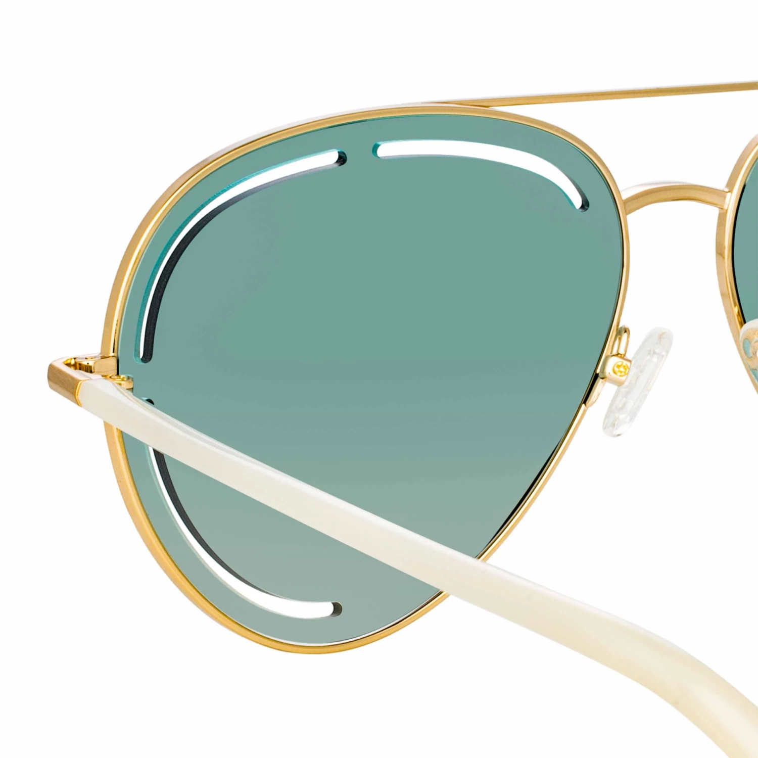Matthew Williamson Foxglove Sunglasses In Light Gold And Green Women's 4 Matthew Williamson Foxglove Sunglasses In Light Gold And Green Women's