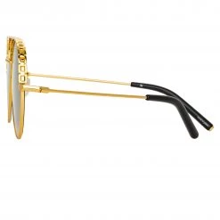 Matthew Williamson Magnolia Sunglasses In Yellow Gold