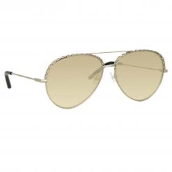 Matthew Williamson Magnolia Sunglasses In Silver