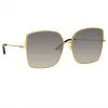 Women's Matthew Williamson Clematis Sunglasses In Yellow Gold
