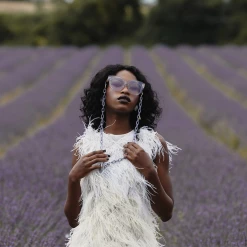 Linda Farrow Dunaway Oversized Sunglasses In Lilac