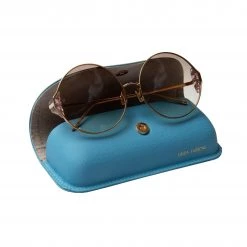 Linda Farrow Blue Eyewear Pouch