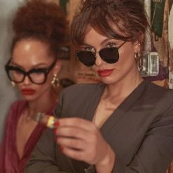 Linda Farrow The Calthorpe | Oval Sunglasses In Black Frame (C13)