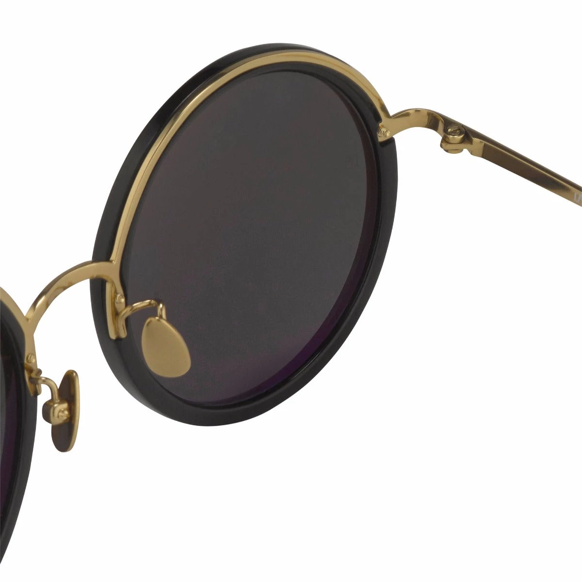 Linda Farrow The Tracy | Round Sunglasses In Black Frame (C11) 5 Linda Farrow The Tracy | Round Sunglasses In Black Frame (C11)