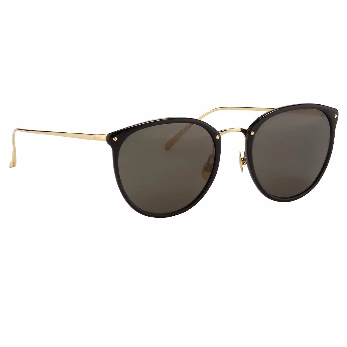 Linda Farrow The Calthorpe | Men's Oval Sunglasses In Black Frame(C13) Women's 3 Linda Farrow The Calthorpe | Men's Oval Sunglasses In Black Frame(C13) Women's