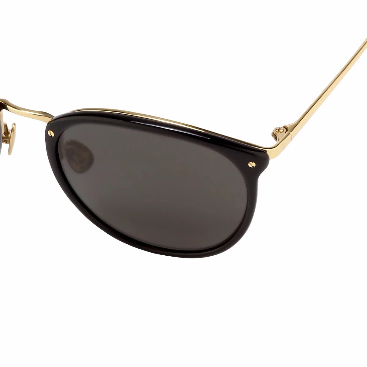 Linda Farrow The Calthorpe | Men's Oval Sunglasses In Black Frame(C13) Women's 5 Linda Farrow The Calthorpe | Men's Oval Sunglasses In Black Frame(C13) Women's